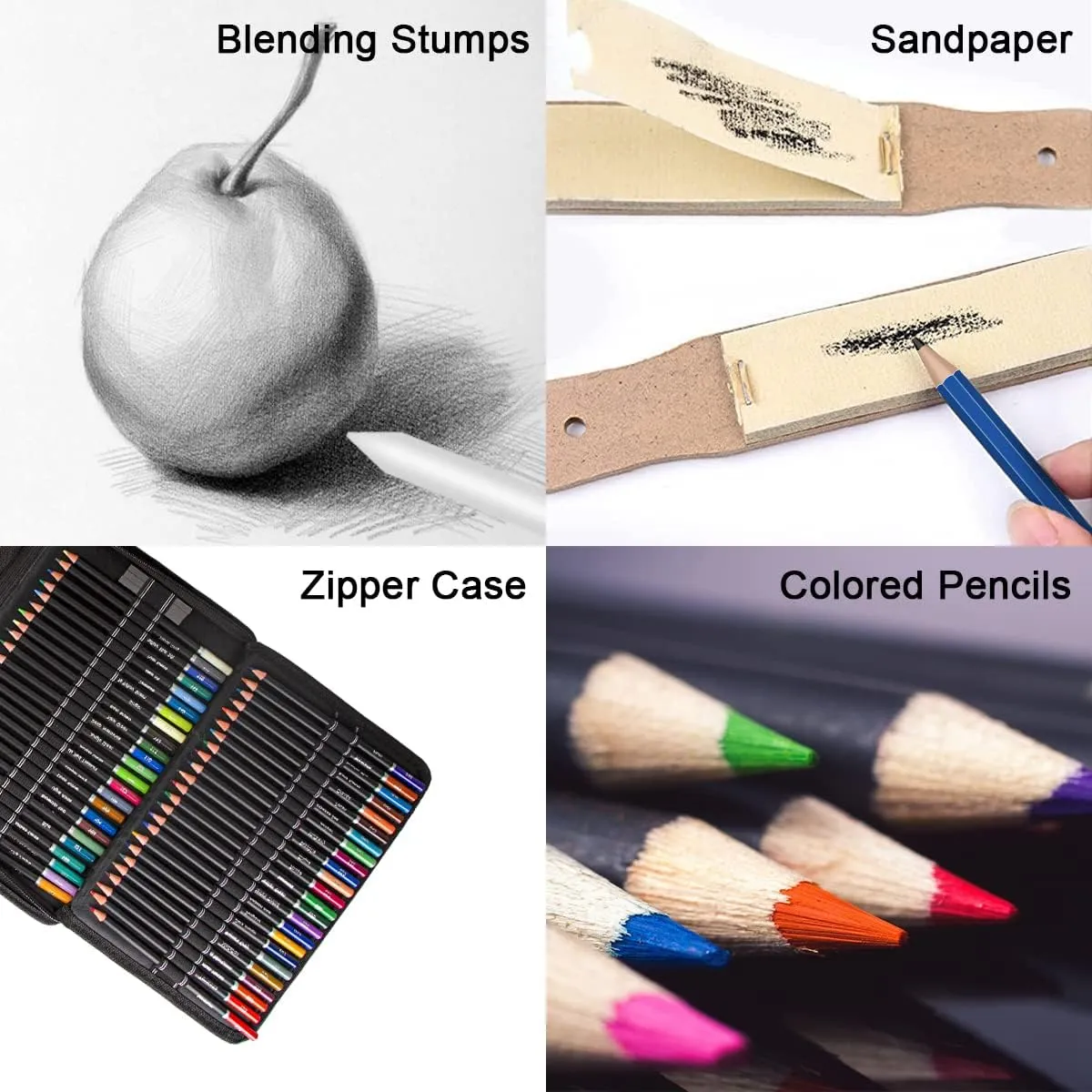 Art Supplies Drawing Kit, 146Pcs Drawing Pencils for Sketching - Include Colored, Graphite, Colored, Metallic, Charcoal Pencil, Ideal Gift for Beginners & Professional Artists Teens & Adults
