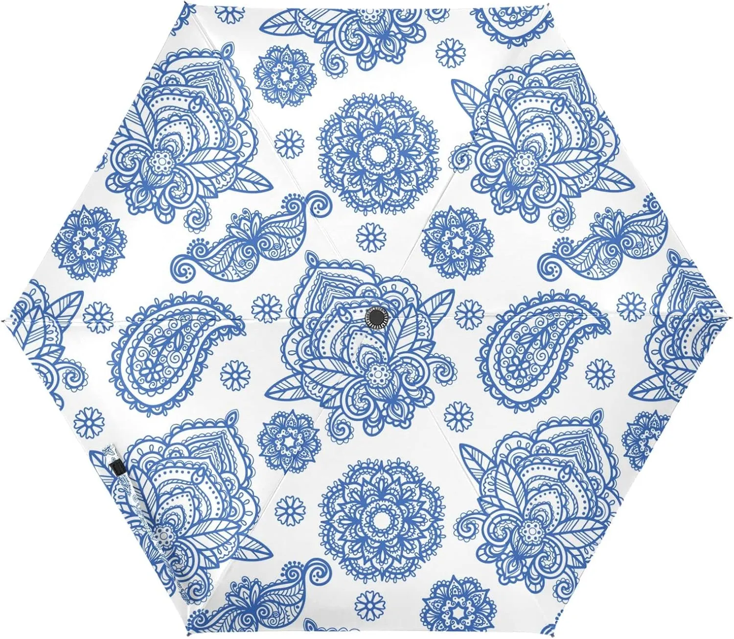 Automatic Lightweight Folding Umbrella, Auto Open/Close Portable Sun Travel Parasol, Compact Anti-UV Strong Rain Umbrella