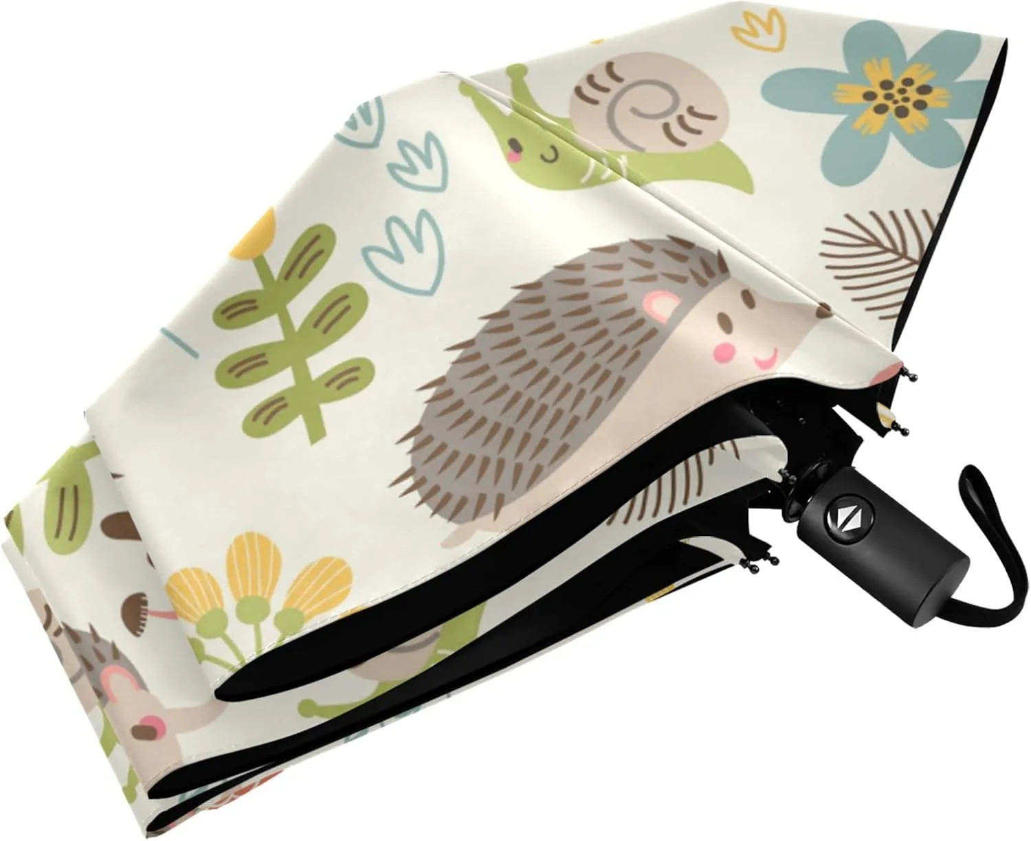 Automatic Lightweight Folding Umbrella, Auto Open/Close Portable Sun Travel Parasol, Compact Anti-UV Strong Rain Umbrella