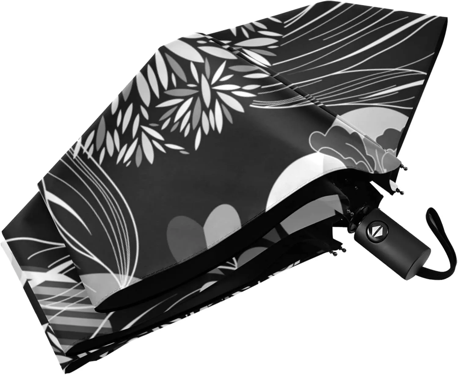 Automatic Lightweight Folding Umbrella, Auto Open/Close Portable Sun Travel Parasol, Compact Anti-UV Strong Rain Umbrella