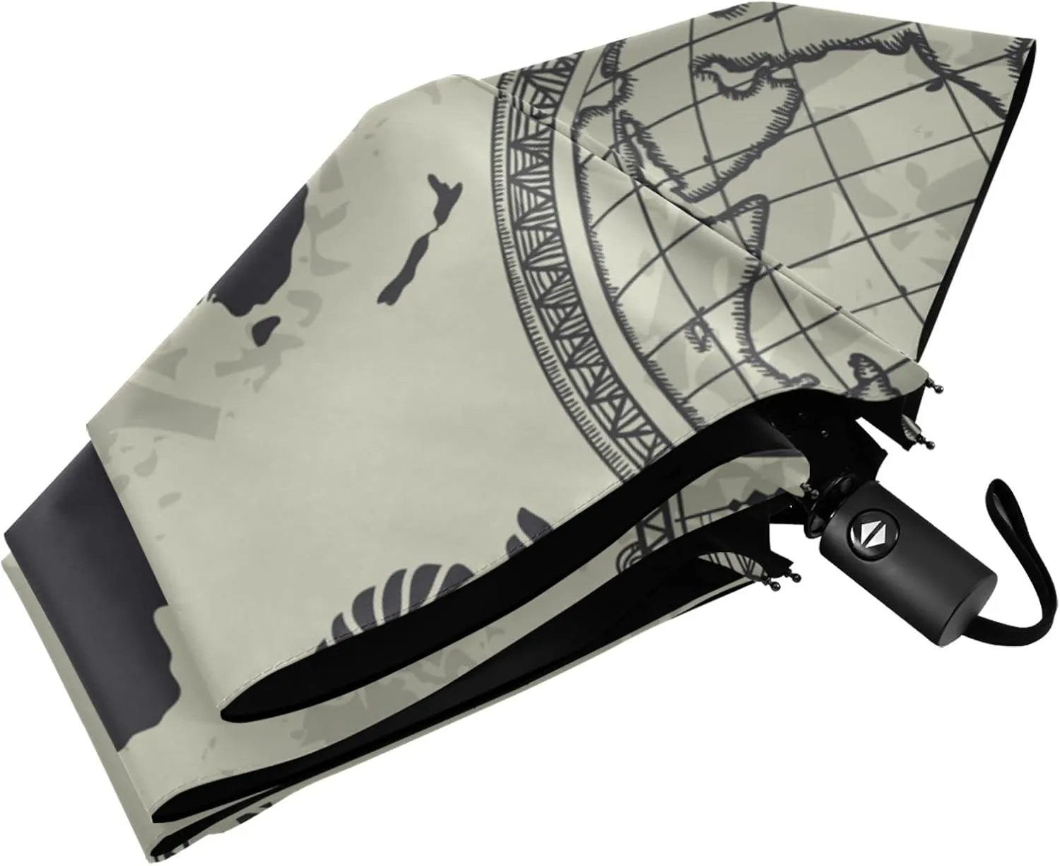 Automatic Lightweight Folding Umbrella, Auto Open/Close Portable Sun Travel Parasol, Compact Anti-UV Strong Rain Umbrella
