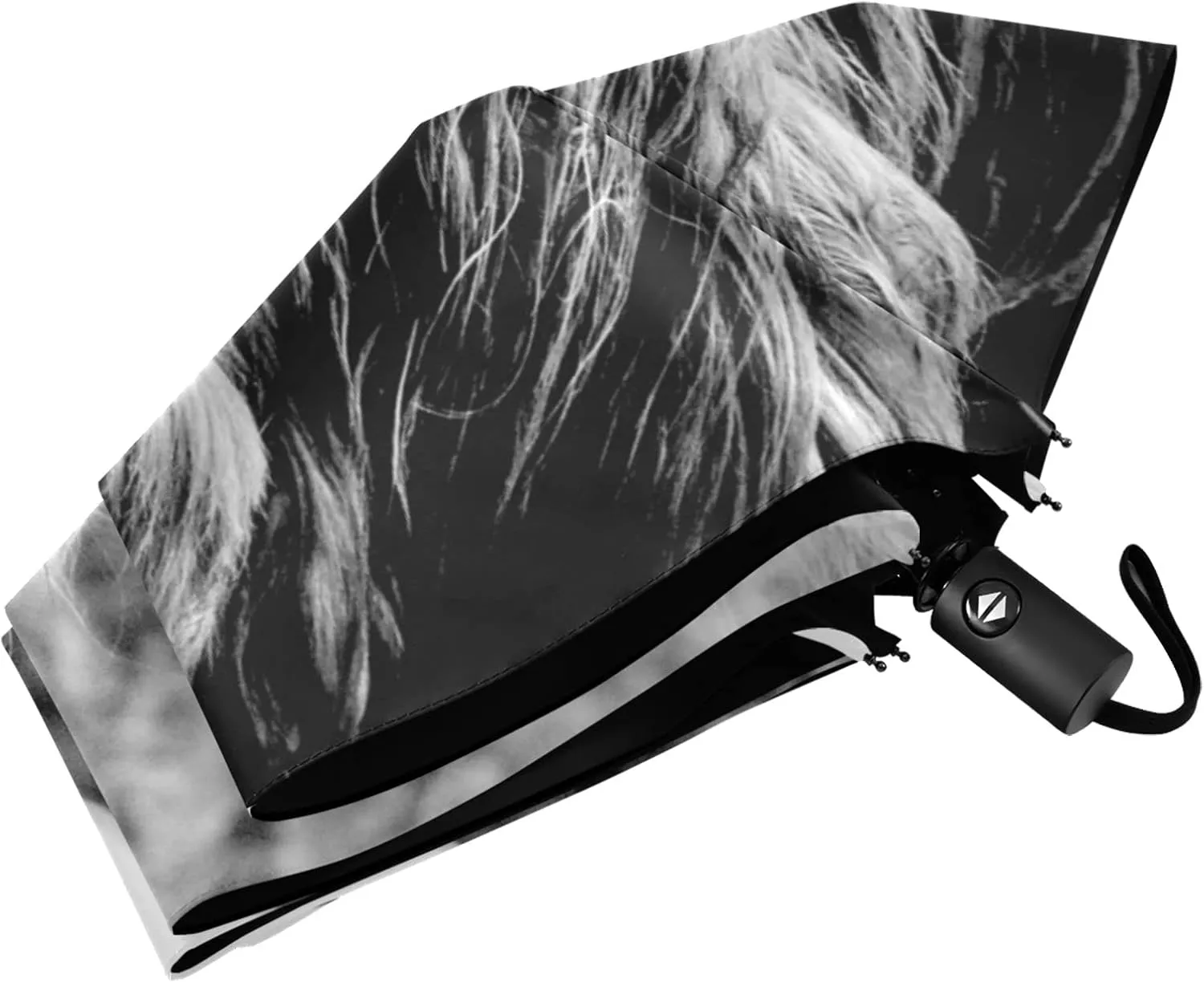 Automatic Lightweight Folding Umbrella, Auto Open/Close Portable Sun Travel Parasol, Compact Anti-UV Strong Rain Umbrella