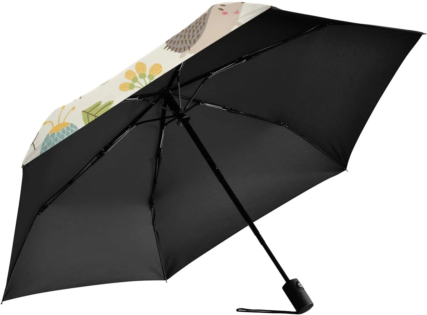Automatic Lightweight Folding Umbrella, Auto Open/Close Portable Sun Travel Parasol, Compact Anti-UV Strong Rain Umbrella