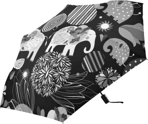 Automatic Lightweight Folding Umbrella, Auto Open/Close Portable Sun Travel Parasol, Compact Anti-UV Strong Rain Umbrella
