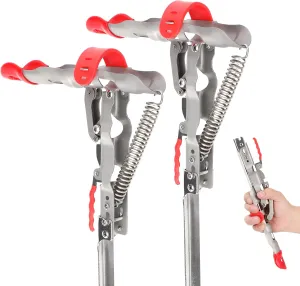 Automatic Spring Fishing Rod Holde, Stainless Steel Folding Rod Stand Ground Support Brackets Have Two Springs, Sensitivity is Adjustable and Works on Bull Sized Bluegill and UP
