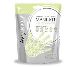 Avry All-In-One Disposable MANI Kit with Chamomile Gloves