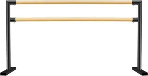 Ballet Barre Household Ballet Rod with Solid Wood Handle, Portable Double-Layer Steel Dance Pole, 3.3-8.2FT, Capable of Supporting 500kg