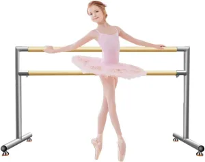 Ballet Barre Portable Double Layer Ballet Barre, Dance Training for Adults and Children, Pilates, Active Exercise (1M/3.3FT)