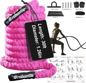 Battle Rope Battle Ropes for Exercise Workout Rope Exercise Rope Battle Ropes for Home Gym Heavy Ropes for Exercise Training Ropes for Working Out Weighted Workout Rope Exercise Workout Equipment