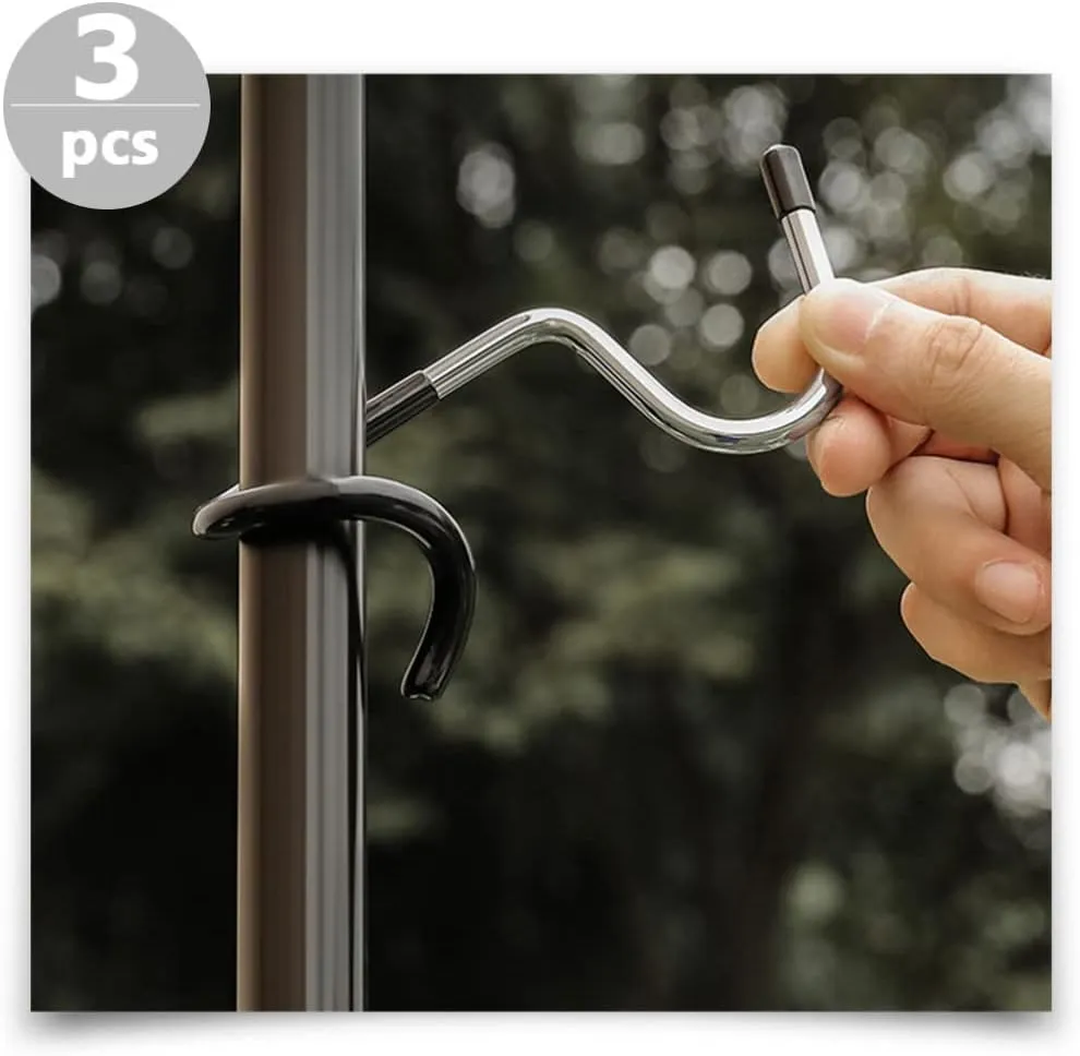 BESPORTBLE Steel Pole Hook Universal Camping Useful Lantern Hanger Tree Branch Hook