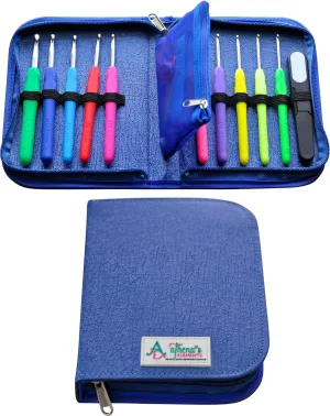 Best Crochet Hook Set with Ergonomic Cushioned Handles for Extreme Comfort. Perfect Crochet Hooks for Arthritic Hands, Smooth Knitting Needles for Superior Results & Knitting Accessories