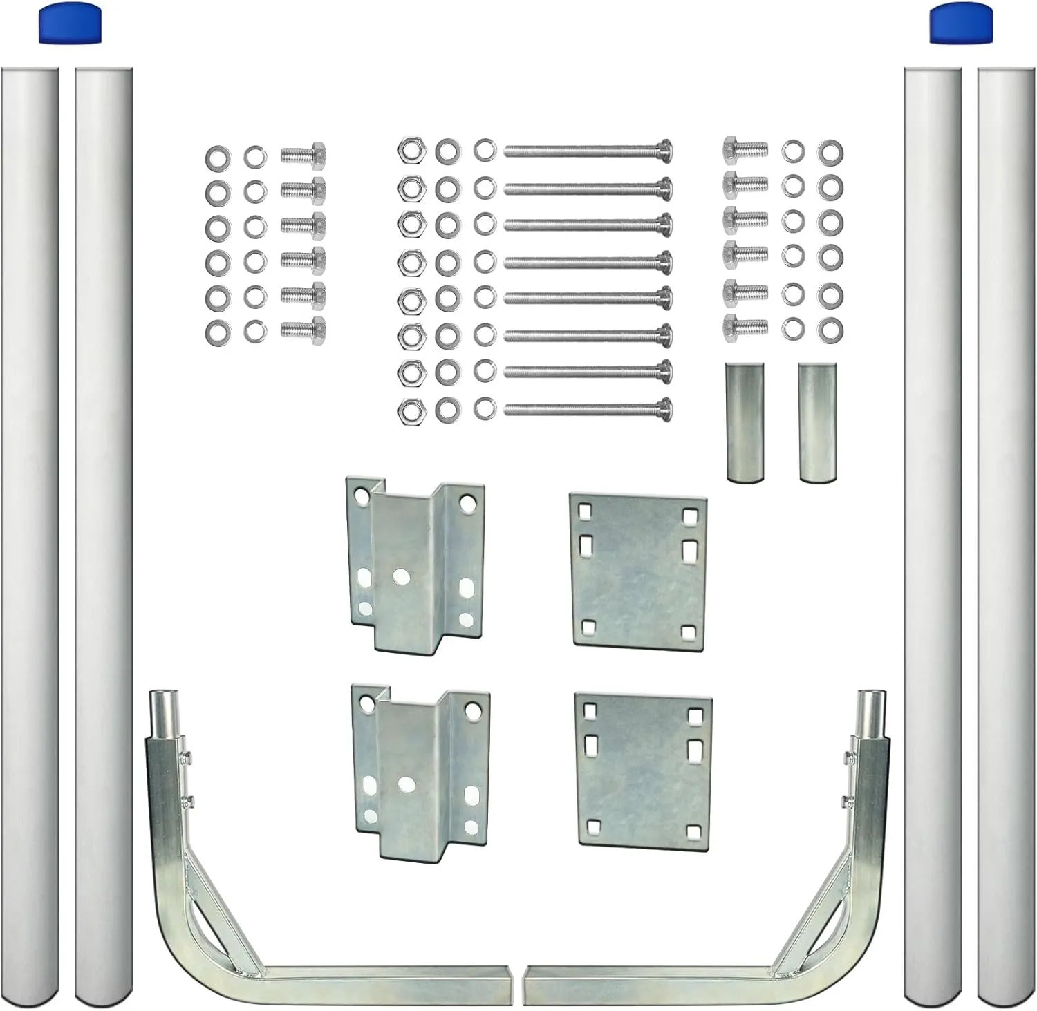 Boat Trailer Guide 31"-48" Adjustable Design, Boat Trailer Guides Poles Kits，Heavy Duty 2PCS Steel Trailer Guide Poles, for Your Ski Boat,Fishing Boat or Sailboat Trailer,More Rust-Prevention