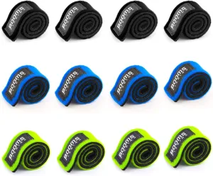 Booms Fishing RS3 Fishing Rod Wrap Pole Straps， Hook & Loop Fishing Rod Belts, Fishing Rod Ties for Casting Rods, Spinning Rods and Fly Rods