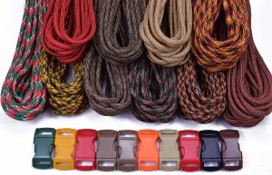 BORED? PARACORD! Brand Paracord Starter Kit - Autumn Combo Kit
