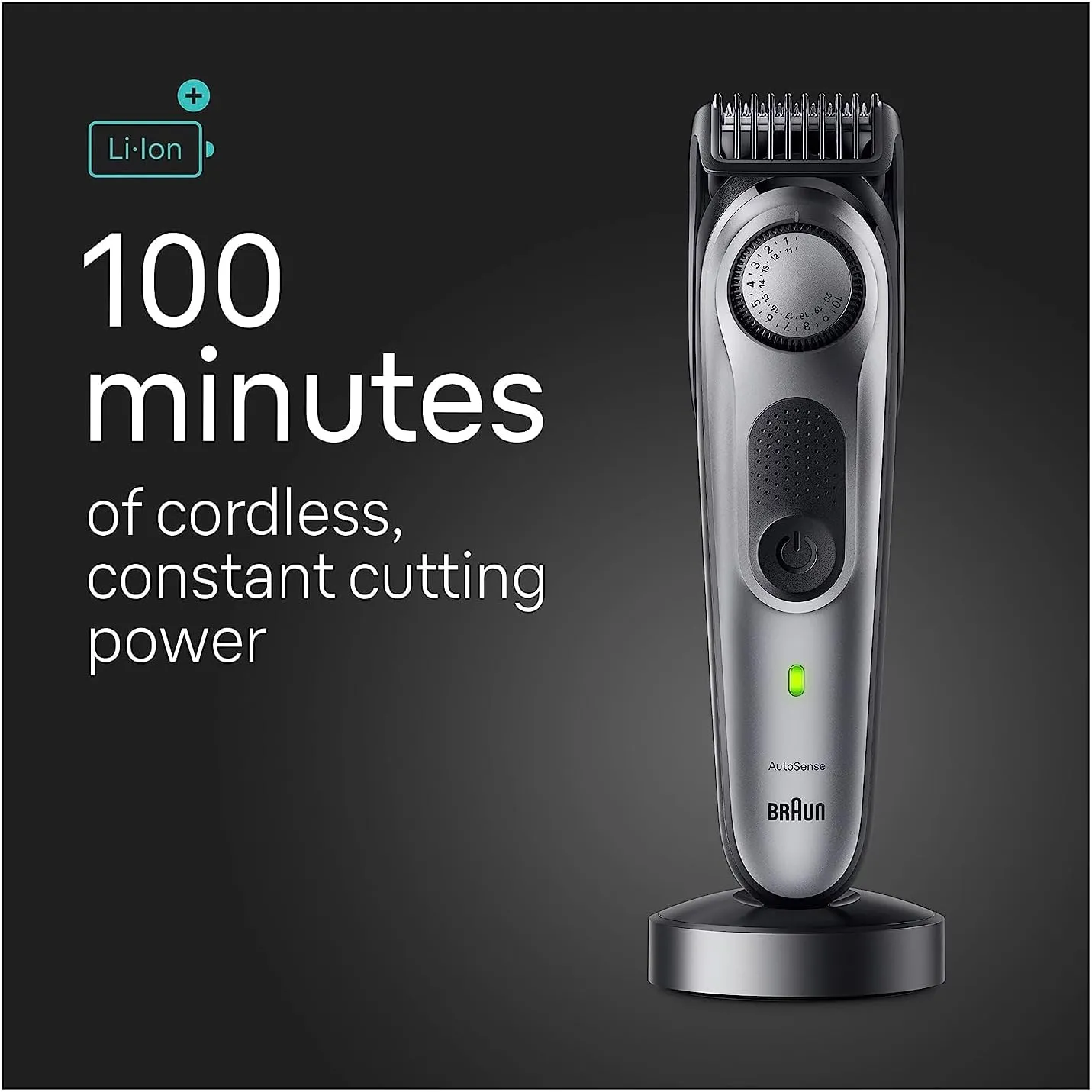 Braun All-in-One Men's Shaving Kit Series 7 7440, 12-in-1 Beard, Face, Nose, Ear Trimmer, Hair Clippers, Body Groomer and Manscaping
