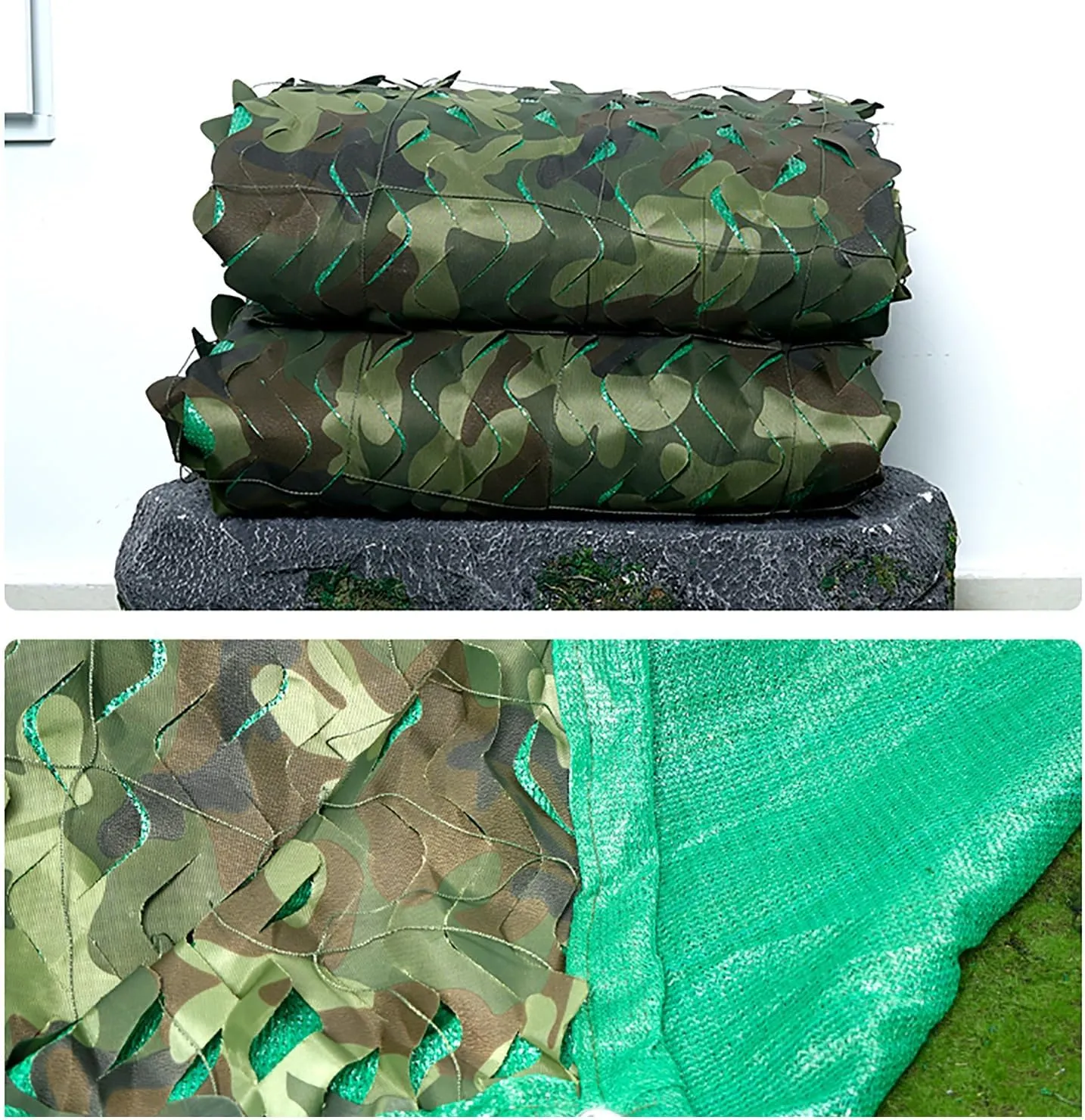 Camo Netting Camouflage Net, Bulk Roll Sunshade Mesh Nets for Hunting Blind Sunshade Car Cover Camping Shooting Fence Canopy Party Decorations(camo tarp/camo Tent/Camp Netting)