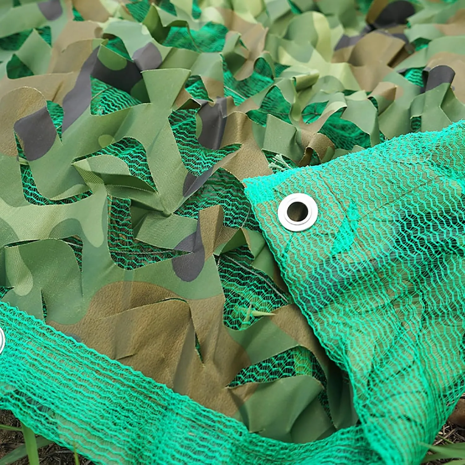 Camo Netting Camouflage Net, Bulk Roll Sunshade Mesh Nets for Hunting Blind Sunshade Car Cover Camping Shooting Fence Canopy Party Decorations(camo tarp/camo Tent/Camp Netting)