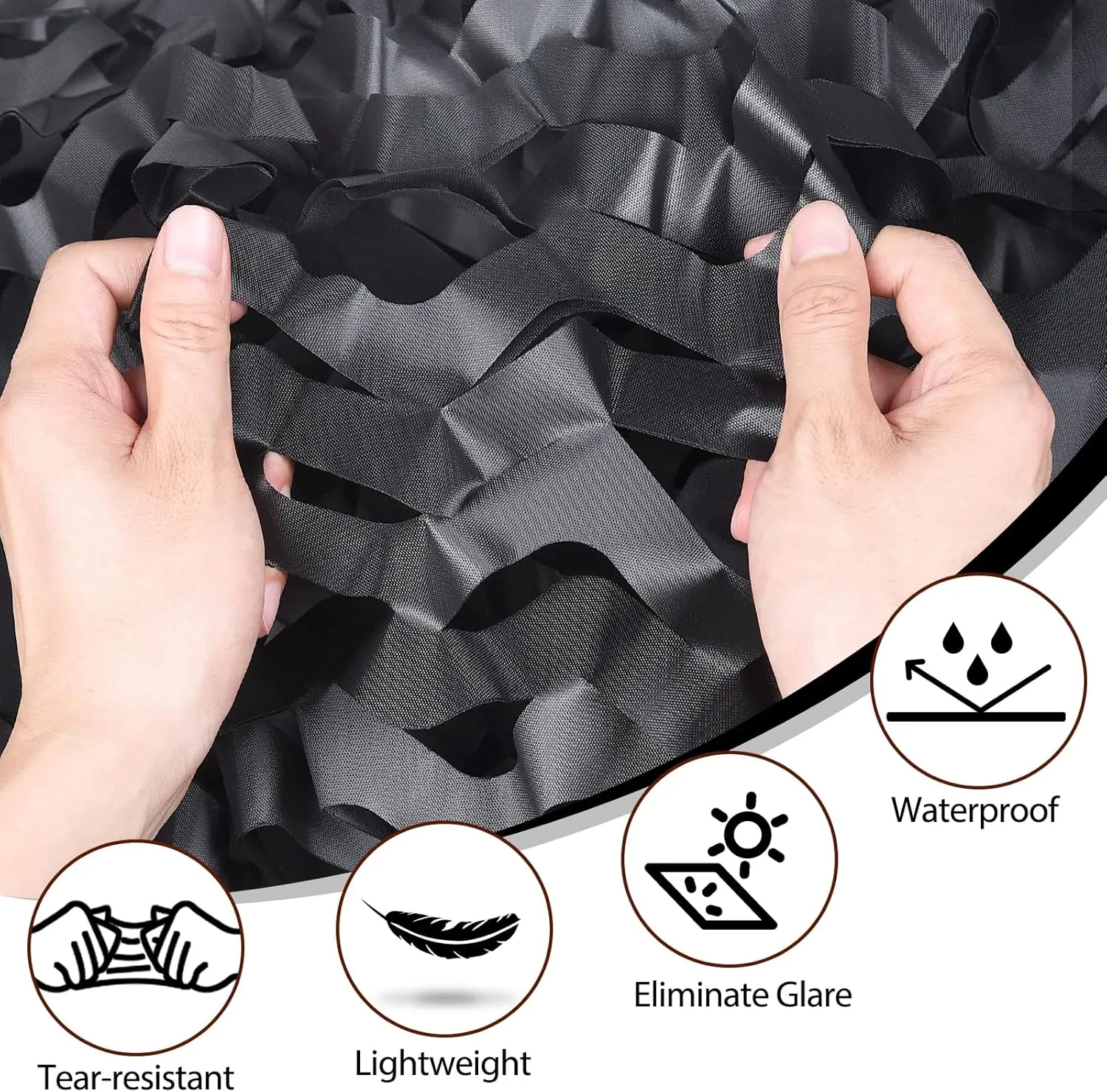Camo Netting Camouflage Netting 20X20 10X20 10X10 Bulk Roll Burlap Camo Tarp Sunshade Net for Hunting Blind Military Dinosaur Birthday Theme Party Decoration Camping Shooting