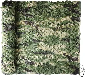 Camo Netting Camouflage Netting 6.5ft×10ft,10ft×10ft, 20ft×20ft,with Mesh Backing, Hunting Blind Nets, Sunshade Canopy, Army Tarp Fence Net for Party Decoration, Photograph and Car Cover