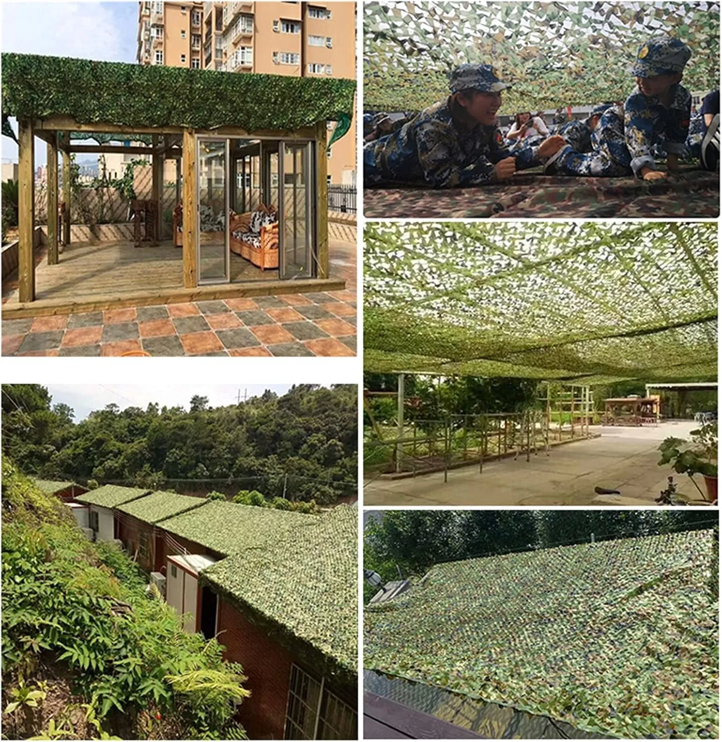 Camouflage Net,Camo Netting,Tarp Mesh Net,Camo Net Woodland Blinds Military Hunting Camping Tent Car Hide Cover Camouflage Net Outdoor Tactical Gear,2 * 8m(6.56 * 26.25ft)