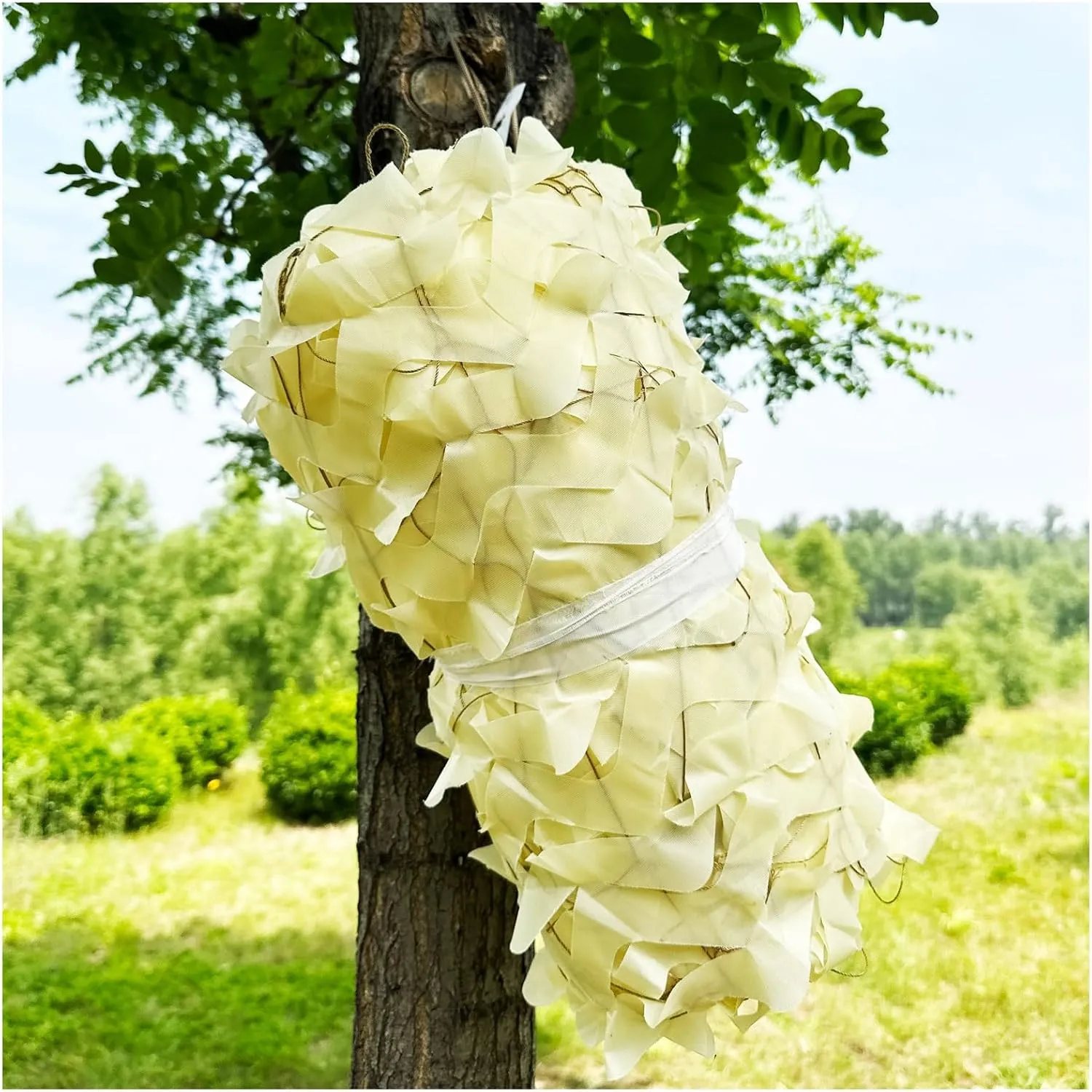 Camouflage Netting Beige Camo Net, Sun Shade Cover Garden Pergola Cover Greenhouse Covers Sunblock Shade Cloth Net Mesh Tarp Sunblock for Hunting Military Army Camo Netting Camping Tent