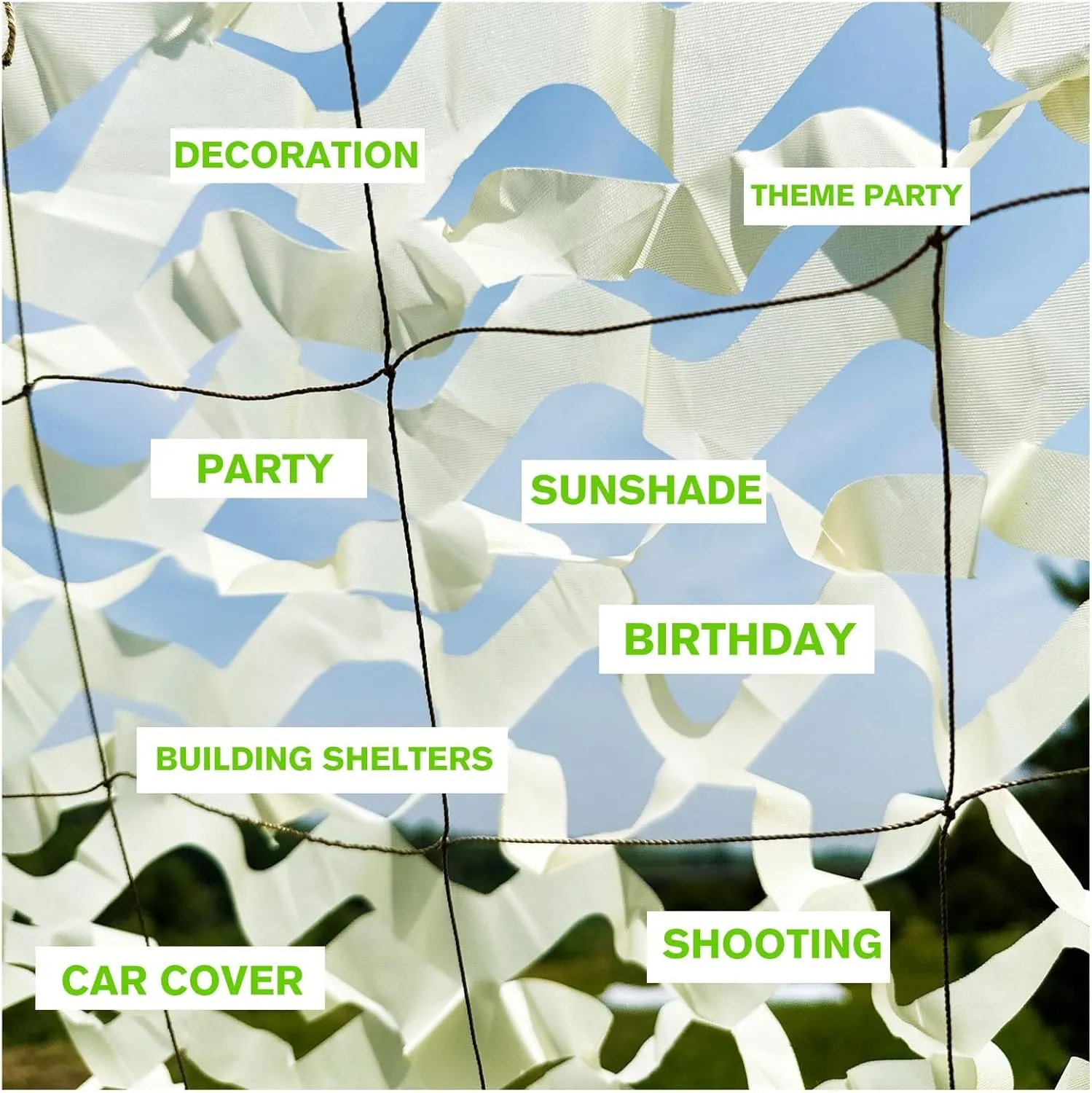 Camouflage Netting Beige Camo Net, Sun Shade Cover Garden Pergola Cover Greenhouse Covers Sunblock Shade Cloth Net Mesh Tarp Sunblock for Hunting Military Army Camo Netting Camping Tent