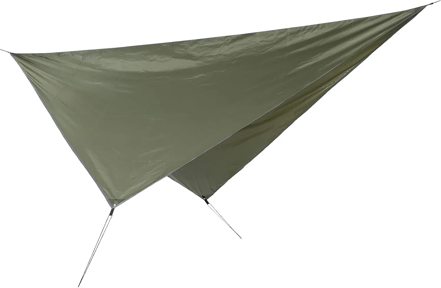 Camping Canopy, Hammock Tent Polyester Cloth Tent Tarp with High Performance for Beach Shade (Green)