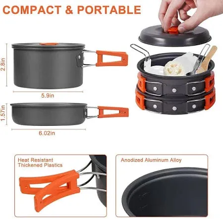 Camping Cooking Utensils - Single Person
