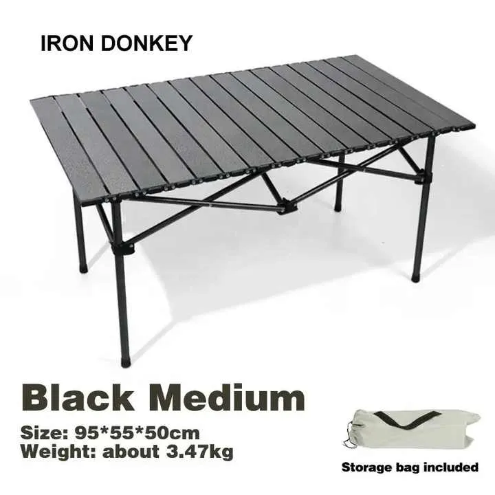 Camping Folding Table 120x55cm With 6 Chair Set