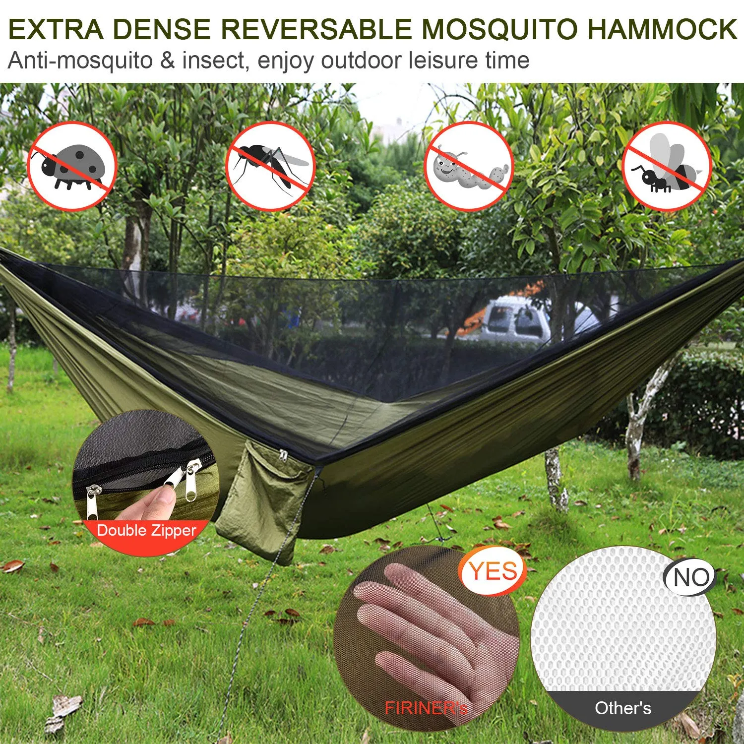 Camping Hammock - Army Green