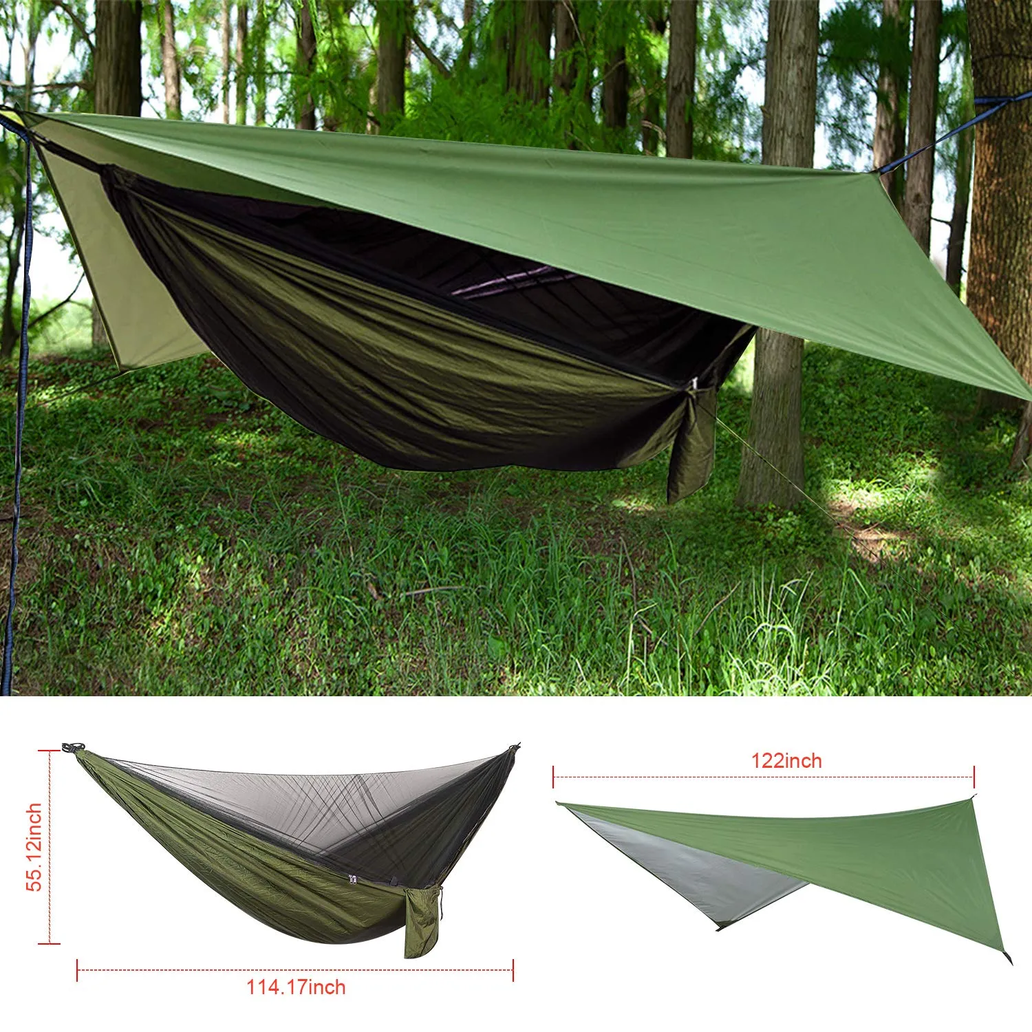 Camping Hammock - Army Green