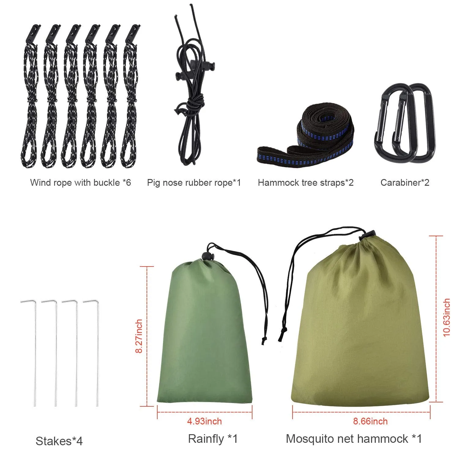 Camping Hammock - Army Green