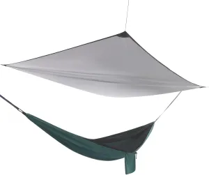 Camping Hammock, Hammocks with Sun Shade Tent and Rain Fly Tarp, Hammock with Built-in Pocket for Backpacking and Travel, 440.9LBS Load-Bearing Capacity (Black, Blackish Green)