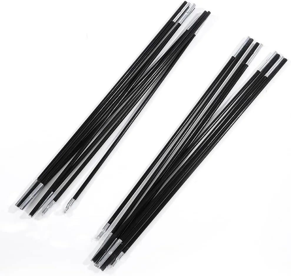 Camping Tent Pole, 4.48M Fiberglass Camping Tent Pole Bars, Awning Frames Kit Suitable for 5-6 Person Camping Tent