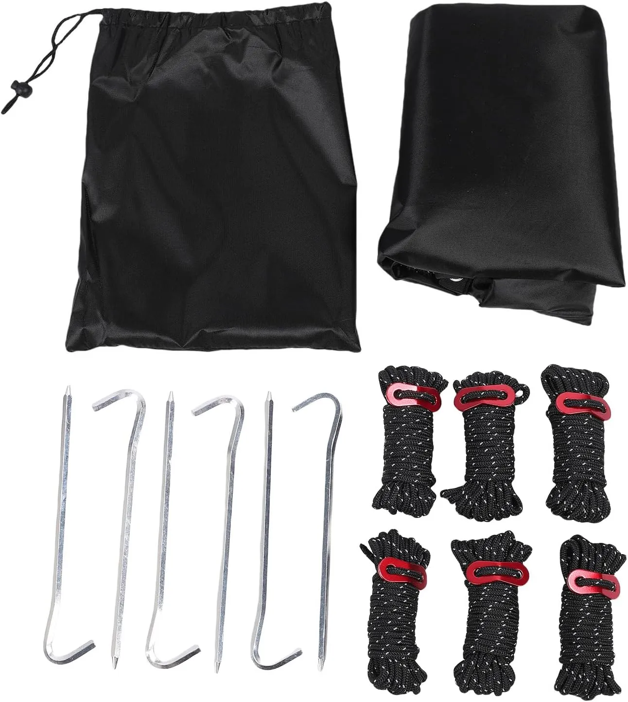 Camping Tent Tarp, Polyester Multifunctional Tent Tarp for Outdoor