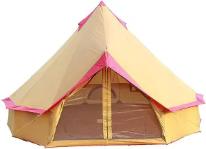 Camping Yurt Tent 4-Season Large Tents 4m Bell Tent 3-10 Persons Polyester Pyramid Tent Festivals and Human Shelter for Inhabiting or Leisure Camping Yurt Tent 4-Season Large Tents 4m Bell Tent 3-10 Persons Polyester Pyramid Tent Festivals and Human Shelter for Inhabiting or Leisure