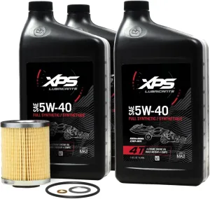 Can-Am New OEM 4T 5W-40 Synthetic Blend Oil Change Kit, Rotax 600 cc, 9779298