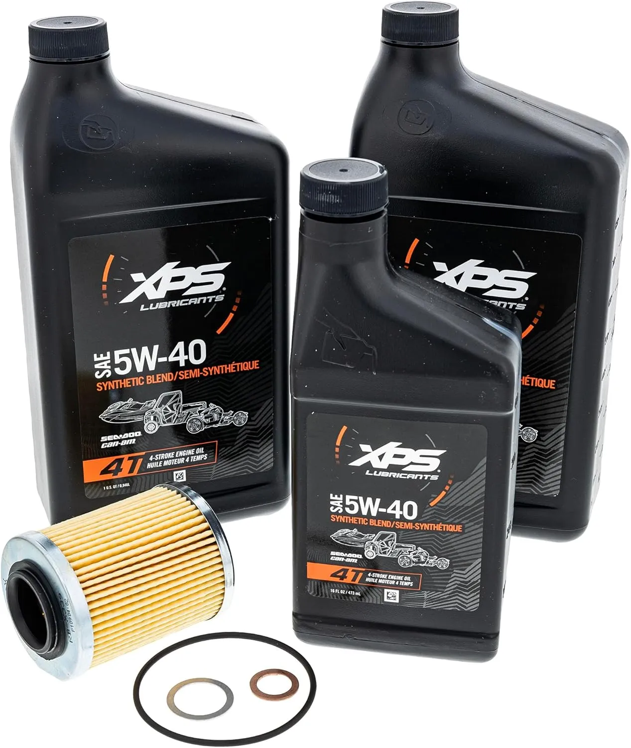Can-Am OEM XPS Engine Oil Change Kit 5W-40 Rotax 500 cc or More, 779258-1