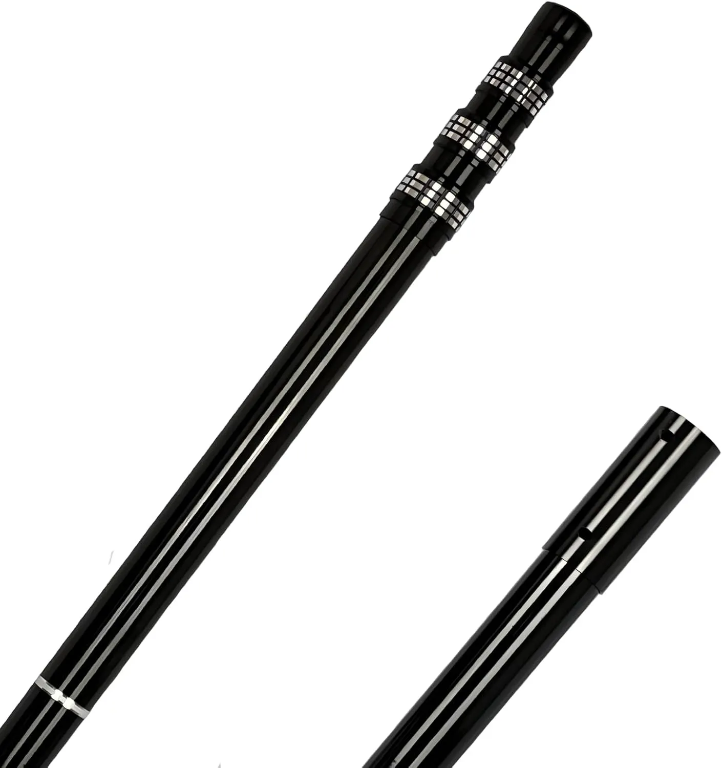 Carbon Fiber Pool Rod - Professional 4.5-15 Foot Telescopic 4-Piece Pool Cleaning Rod Set, Adjustable Telescopic Rod for Cleaning Nets, Brushes, Vacuum Heads