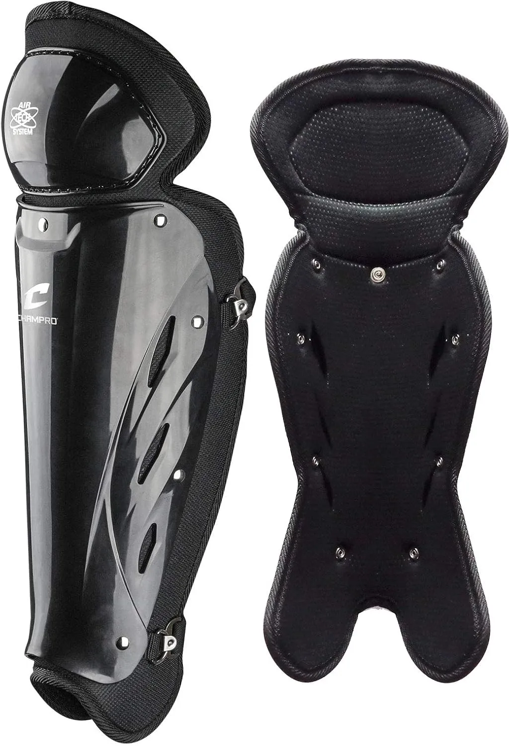 Champro Single Knee Leg Guard, Black, 16.5" (CG108-B)