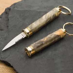 Compact Key Ring Knife Kit - 10k Gold