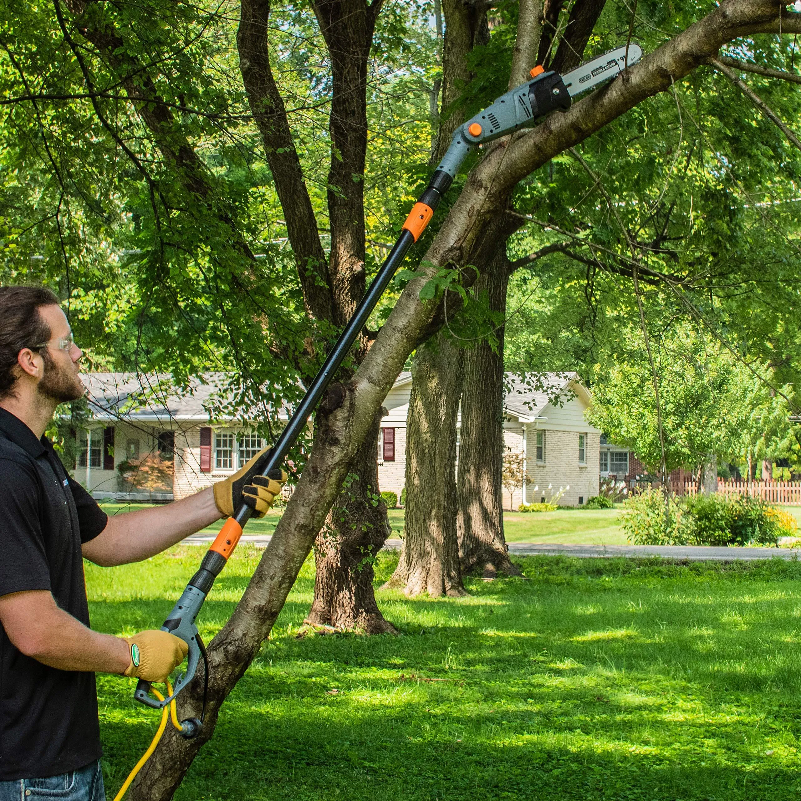 Connected Corded Head Outdoor and PS45010S Saw, & Scotts Pole Electric 8-Amp Adjustable 10-Inch Power Chain Bar Oregon Limited availability Tools