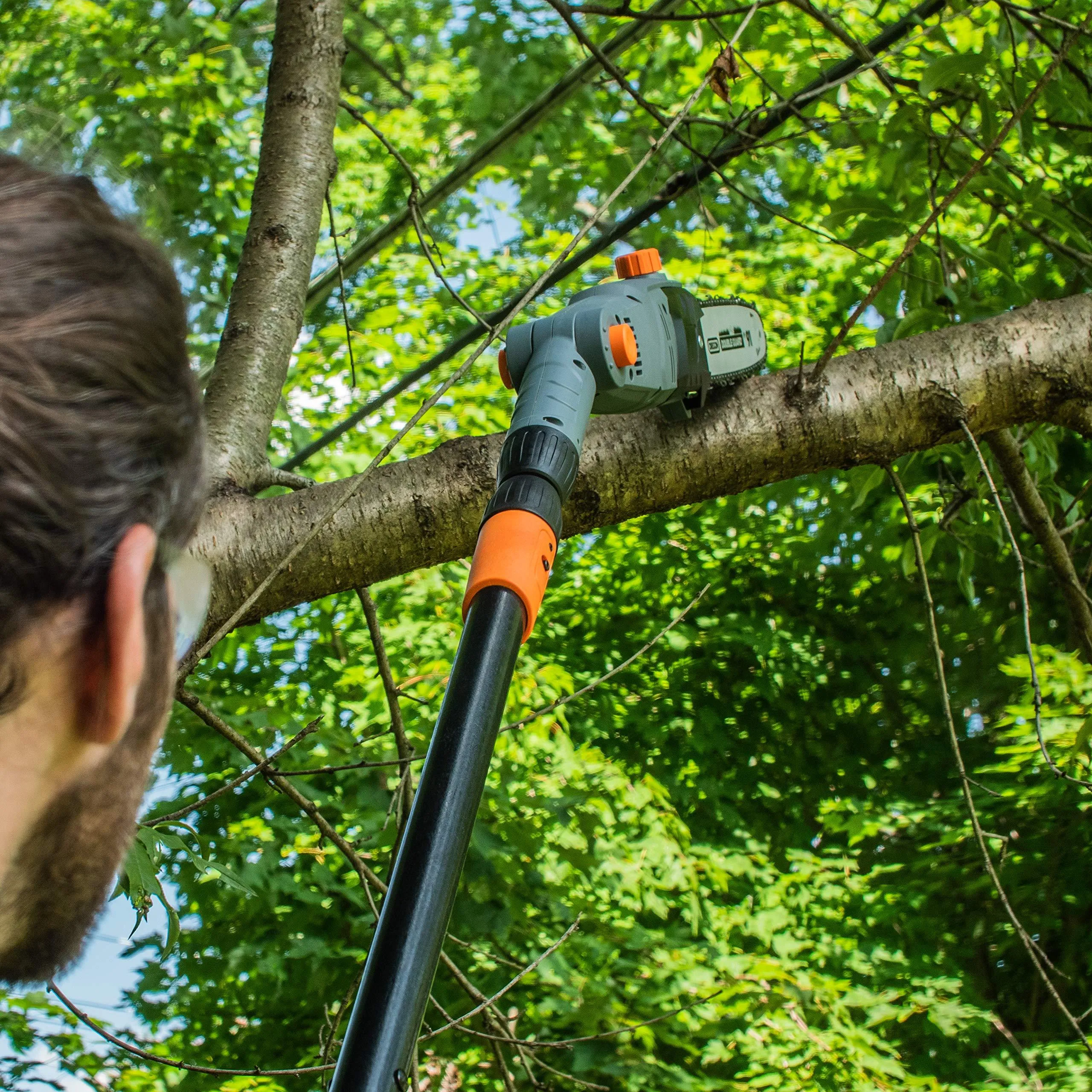 Connected Corded Head Outdoor and PS45010S Saw, & Scotts Pole Electric 8-Amp Adjustable 10-Inch Power Chain Bar Oregon Limited availability Tools
