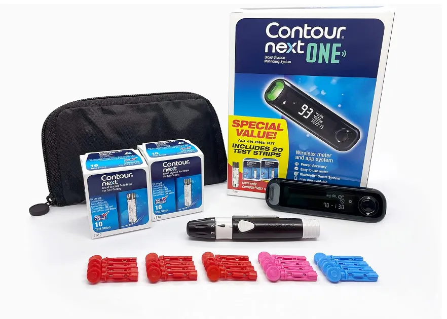 Contour Next ONE Blood Glucose Monitoring System All-in-One Kit for Diabetes