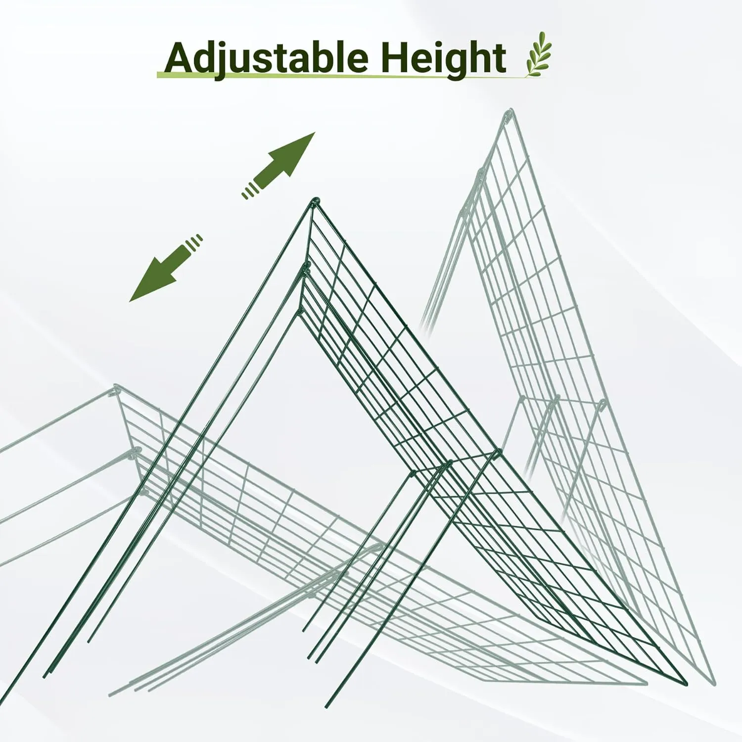 Cucumber Trellis for Raised Bed, 48" L x 32" W Garden Trellis for Climbing Plants Outdoor with Support Structures, A Frame Trellis for Climbing Vegetables