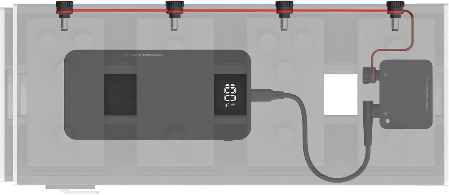 D'Addario Accessories XPND Pedal Power Battery Kit - Guitar Pedal Power Supply - USB Charging Battery with Customizable Daisy Chain
