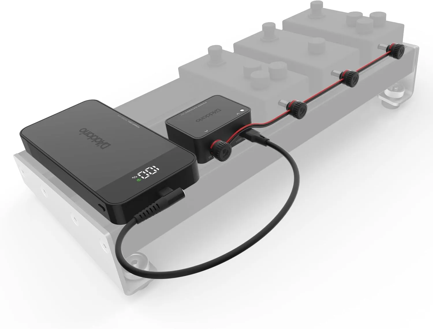 D'Addario Accessories XPND Pedal Power Battery Kit - Guitar Pedal Power Supply - USB Charging Battery with Customizable Daisy Chain