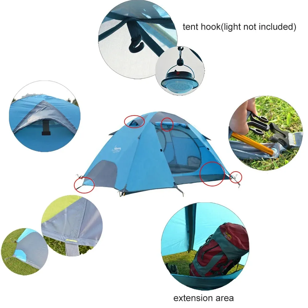 Desert Fox 3-Season Camping Tent – Lightweight & Compact for Hiking, Cycling & Climbing