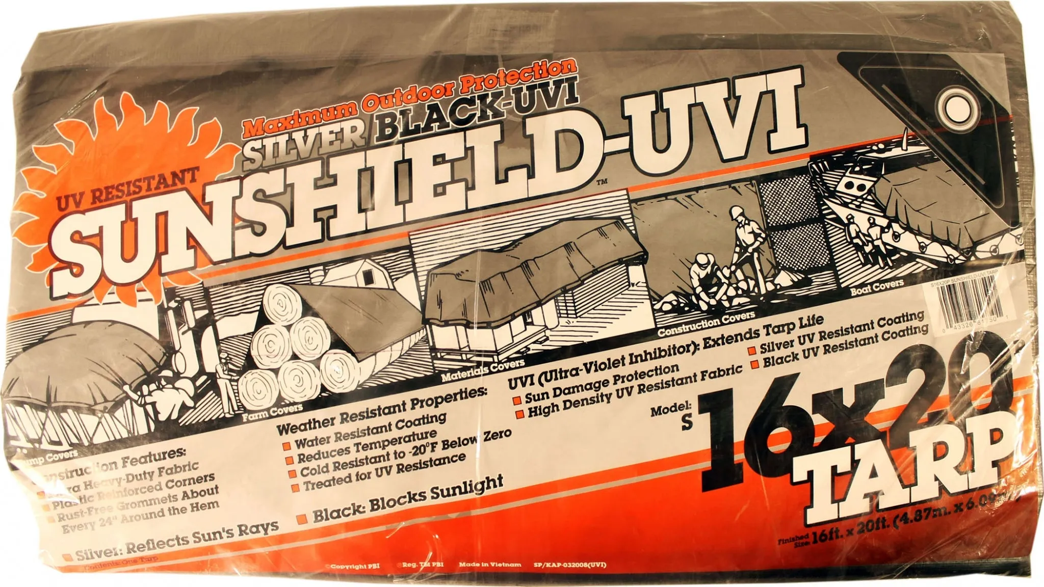 Dewitt Silver Black Tarp (6 Oz)