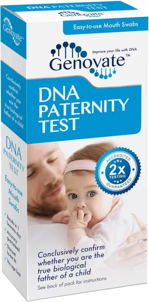 DNA Paternity Test - Results in 1-2 Days - 99.999%  Accuracy - Home DNA Test Kit for Child and Father - All Fees Included